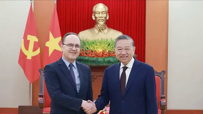Tổng Bí thư Tô Lâm tiếp Đại sứ Liên bang Nga