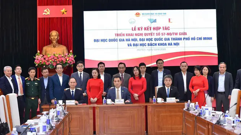 Ba đại học hàng đầu hợp tác triển khai Nghị quyết 57
