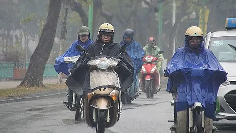 Không khí lạnh tràn về, nhiều nơi xuất hiện mưa dông