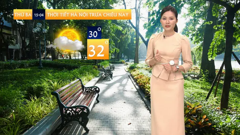 Dự báo thời tiết trưa | 15/04/2025