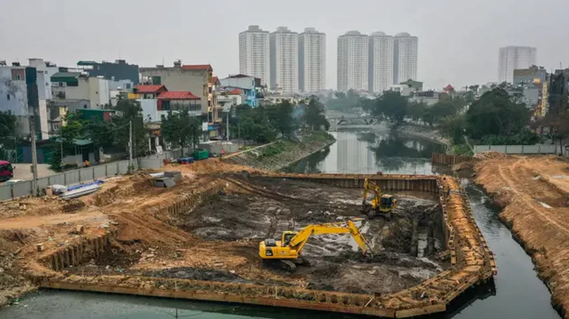 Xây đập dâng để cải thiện môi trường sông Tô Lịch