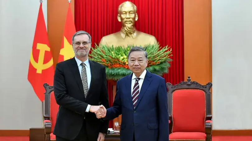 Tổng Bí thư Tô Lâm tiếp Đại sứ Pháp Olivier Brochet