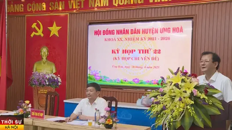 HĐND huyện Ứng Hòa thông qua nghị quyết thành lập 4 ĐVHC