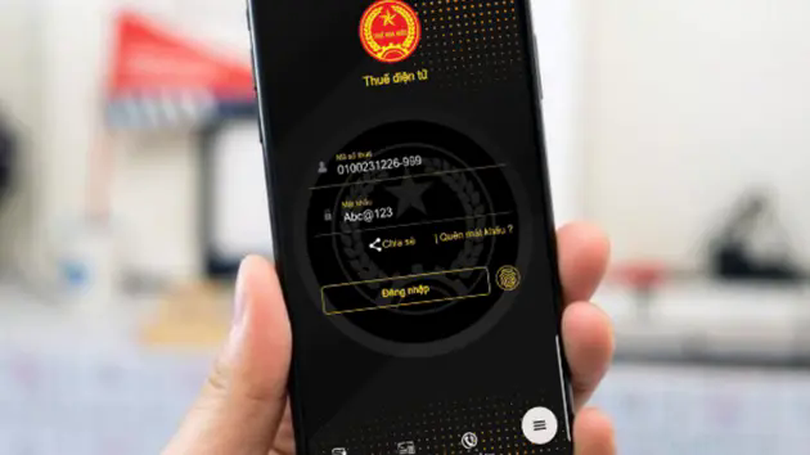 Sẽ ứng dụng sinh trắc học trên eTax Mobile