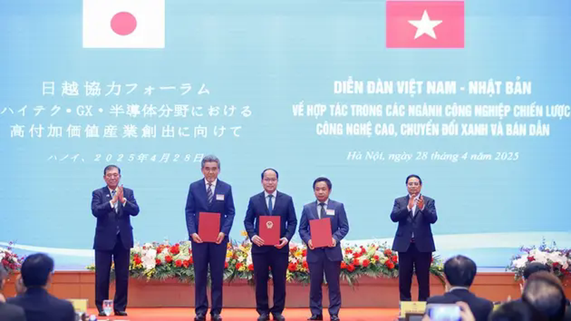 Việt Nam-Nhật Bản đẩy mạnh hợp tác kinh tế, công nghệ