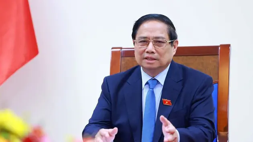 Thủ tướng Phạm Minh Chính điện đàm với Thủ tướng Singapore