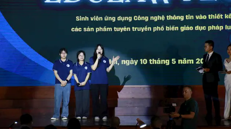 Sinh viên sáng tạo trong tuyên truyền pháp luật