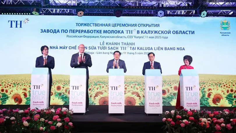 TH khánh thành nhà máy chế biến sữa tại Nga