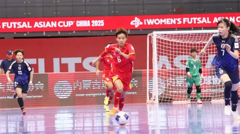 Futsal nữ Việt Nam thất bại trước Nhật Bản