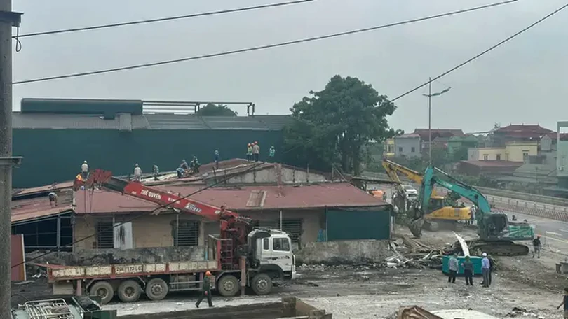 Cưỡng chế GPMB thu hồi đất dự án đường trục phía Nam