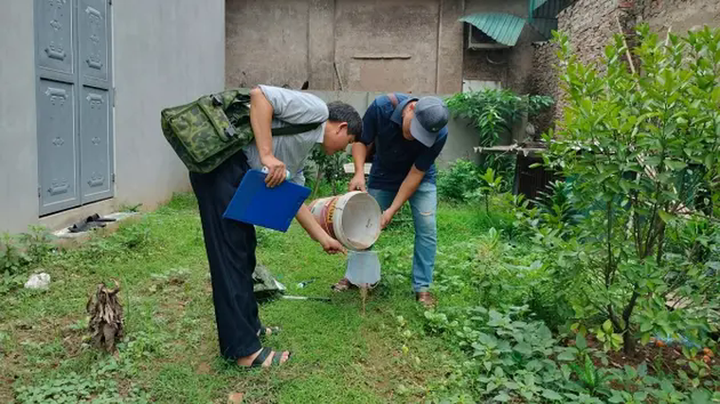 CDC Hà Nội giám sát ổ dịch sốt xuất huyết cũ