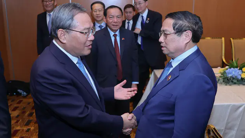 Thủ tướng Phạm Minh Chính hội đàm với Thủ tướng Trung Quốc