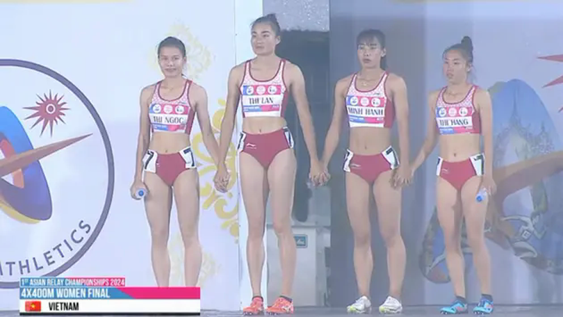 Điền kinh Việt Nam không bảo vệ được HCV 4x400m nữ châu Á