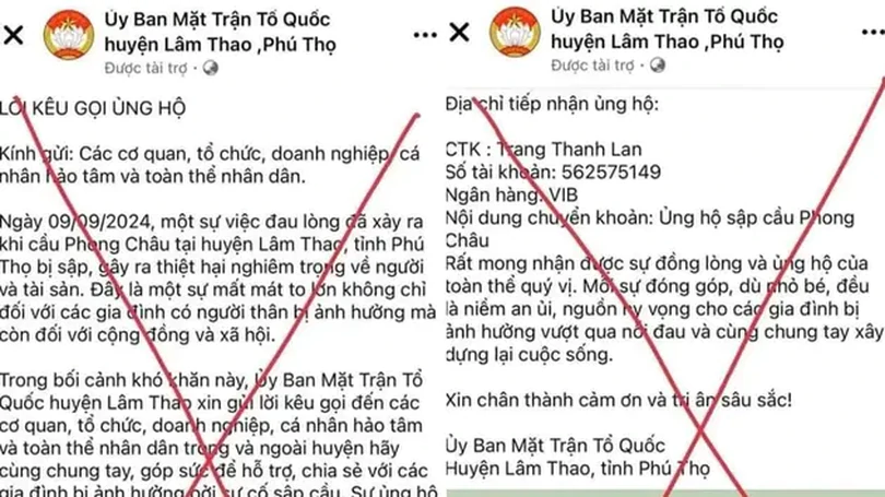 Cảnh báo giả mạo bệnh viện kêu gọi từ thiện