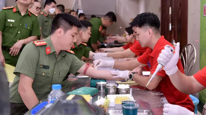 Công an thành phố phát động hiến máu tình nguyện