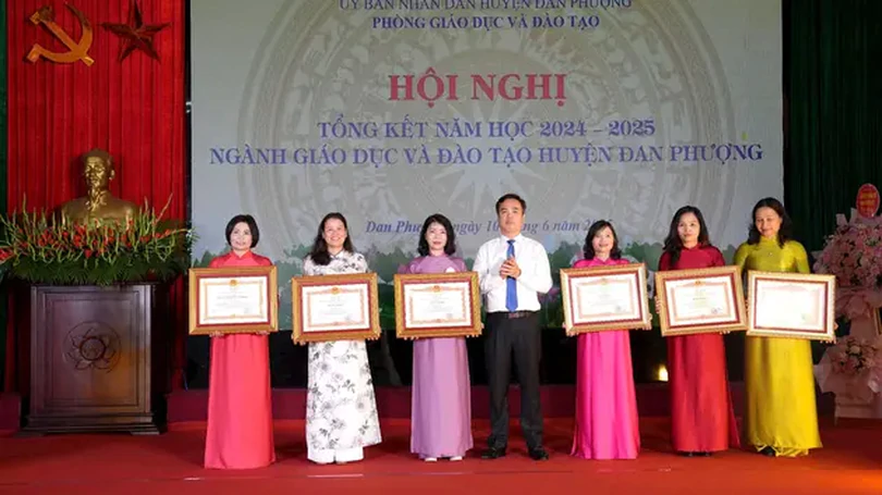 100% trường học huyện Đan Phượng đạt chuẩn quốc gia
