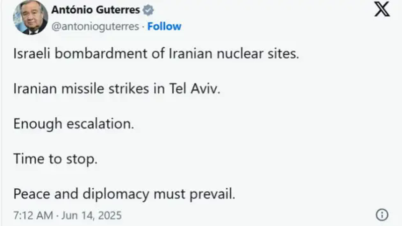 Cộng đồng quốc tế kêu gọi Israel, Iran ngừng leo thang