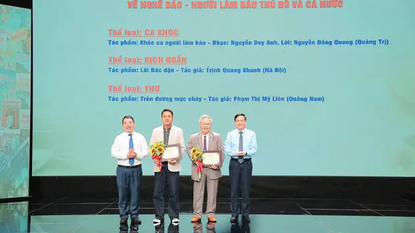 Vinh danh những sáng tác nghệ thuật về người làm báo