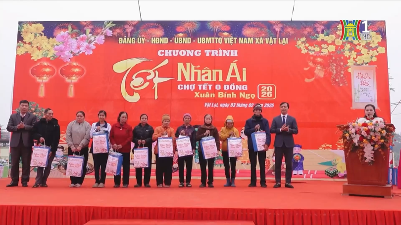 'Chợ Tết 0 đồng' - gửi trọn yêu thương về Vật Lại