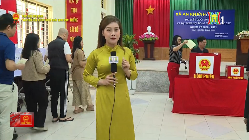 Không khí bầu cử sôi nổi tại xã An Khánh