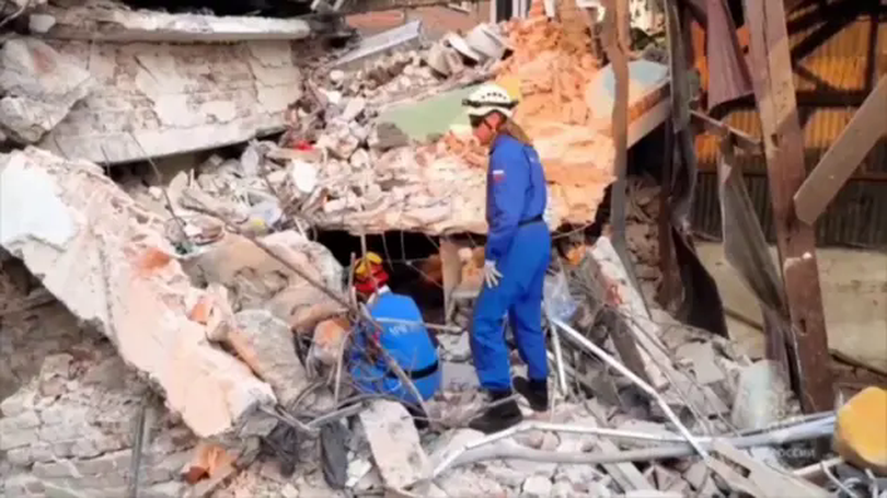 Nga tham gia tìm kiếm nạn nhân động đất tại Myanmar