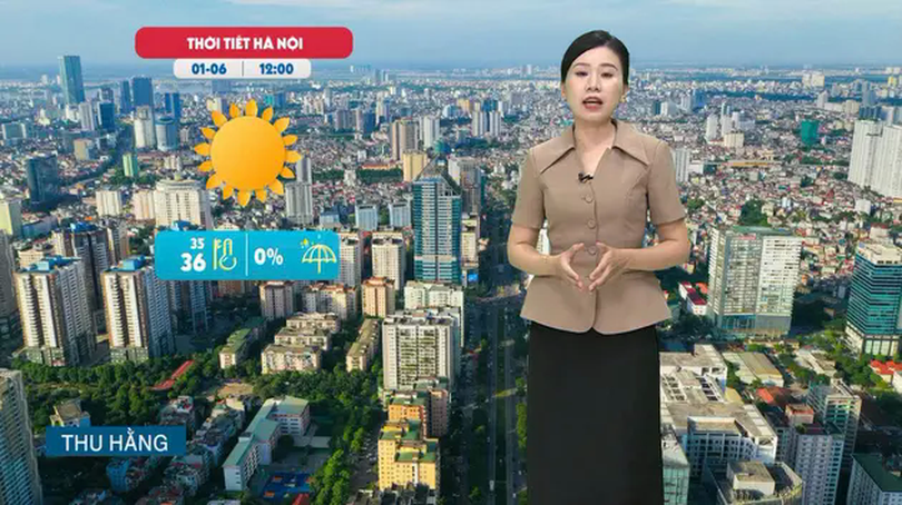 Dự báo thời tiết trưa | 01/06/2025