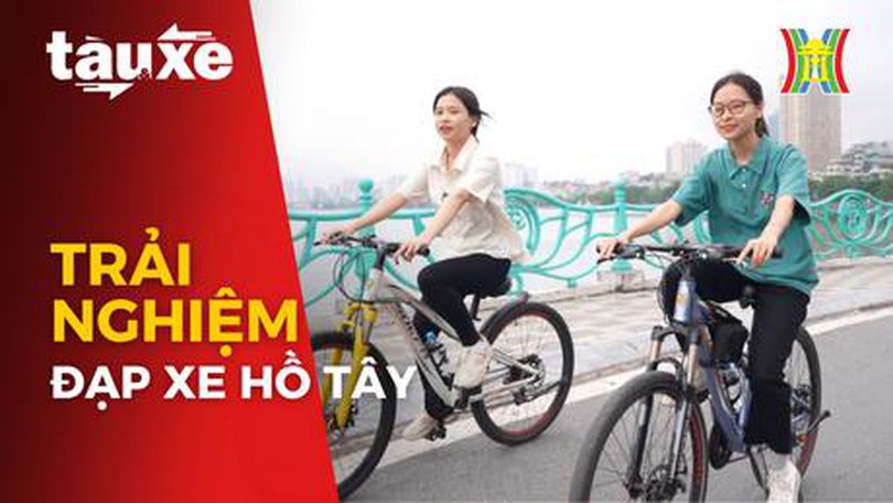 Trải nghiệm đạp xe quanh hồ Tây