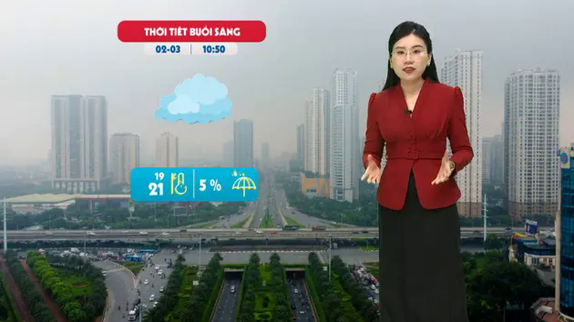 Dự báo thời tiết trưa | 02/03/2025