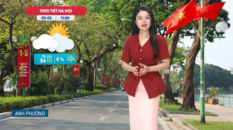 Dự báo thời tiết trưa | 02/05/2025
