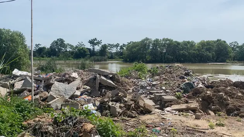 Nhiều diện tích hồ bị san lấp tại huyện Hoài Đức