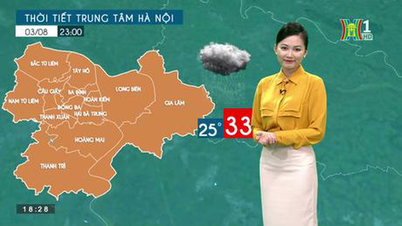 Dự báo thời tiết | 03/08/2023