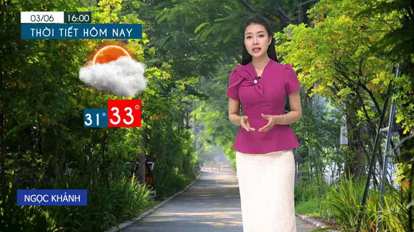 Dự báo thời tiết tối | 03/06/2025
