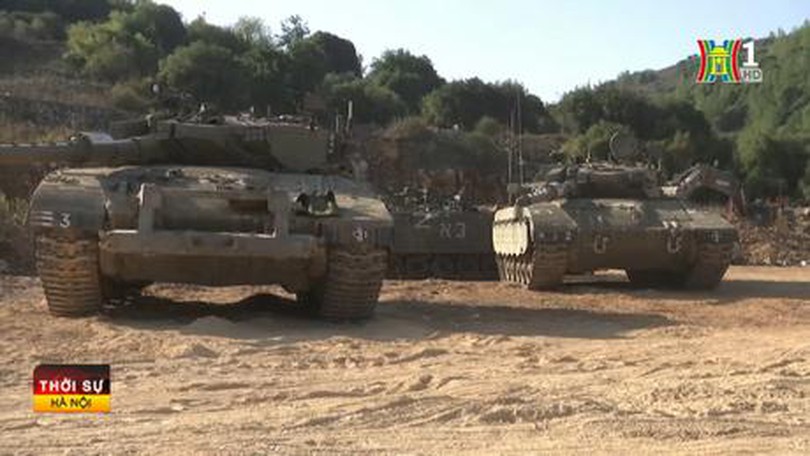 Israel tập trung xe tăng ở biên giới với Lebanon