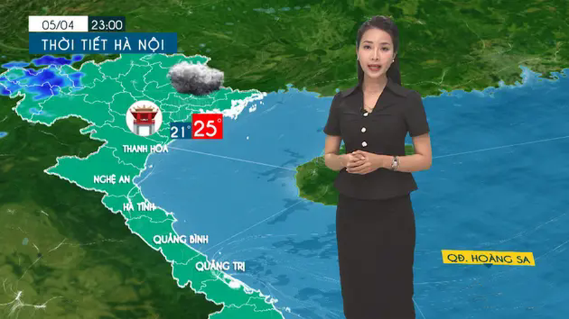 Dự báo thời tiết tối | 04/04/2025