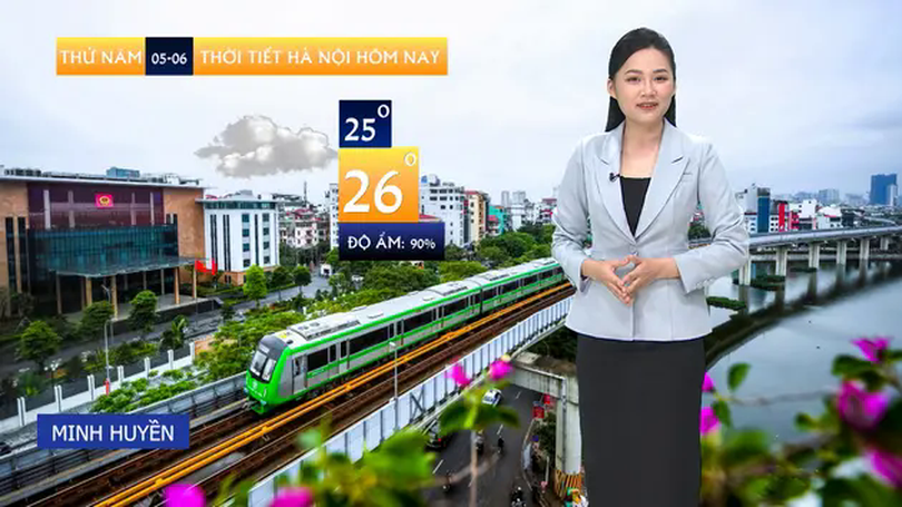 Dự báo thời tiết sáng | 05/06/2025