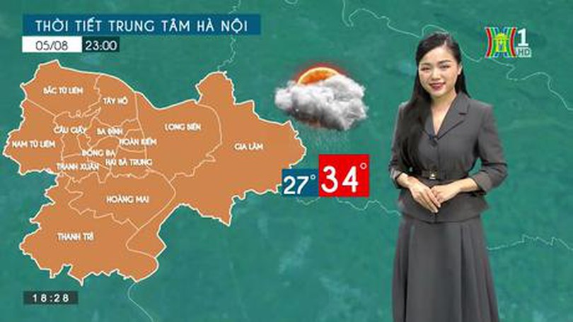 Dự báo thời tiết | 05/08/2023
