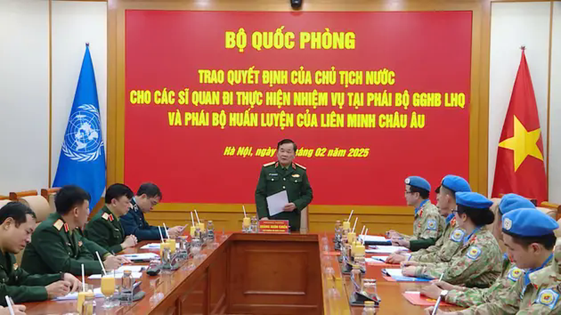 Việt Nam tiếp tục sứ mệnh gìn giữ hoà bình quốc tế