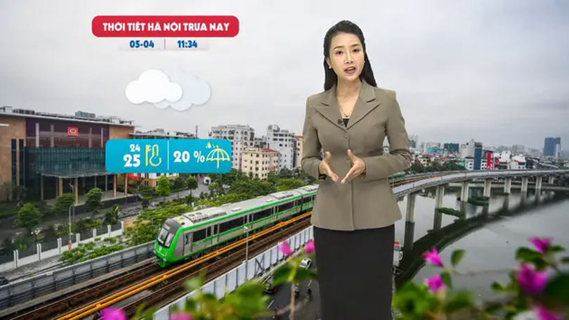 Dự báo thời tiết trưa | 05/04/2025