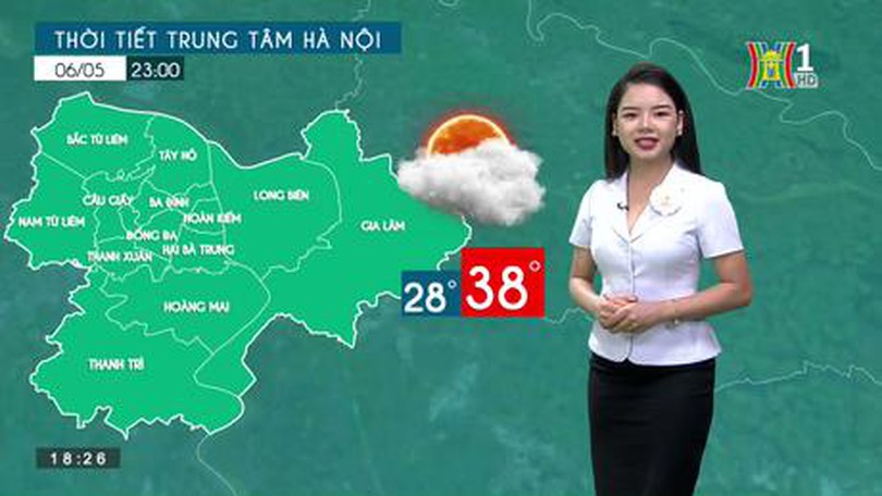 Dự báo thời tiết ngày 06/05/2023