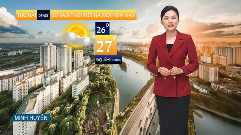 Dự báo thời tiết | 05/05/2025