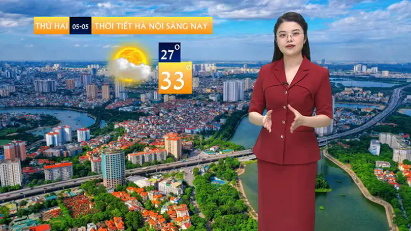 Dự báo thời tiết trưa | 05/05/2025
