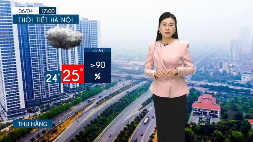 Dự báo thời tiết tối | 06/04/2025