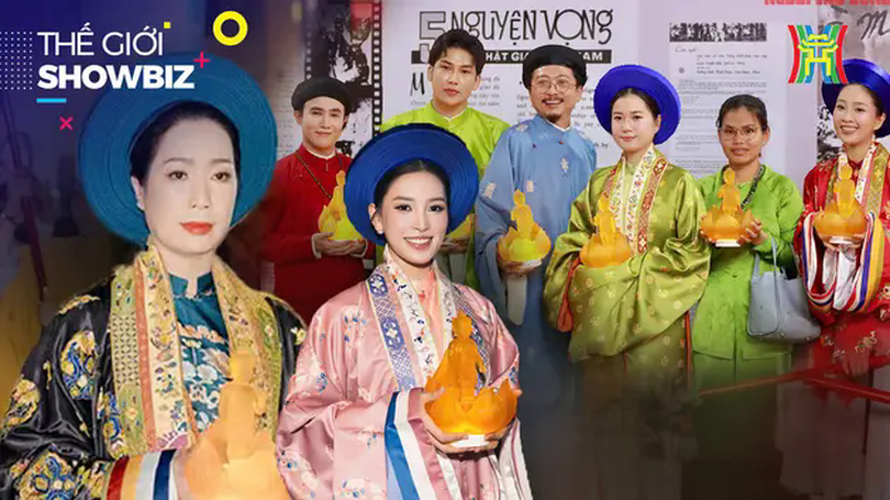 Hơn 40 nghệ sĩ mặc Việt phục mừng lễ Phật Đản | Thế giới Showbiz | 06/05/2025