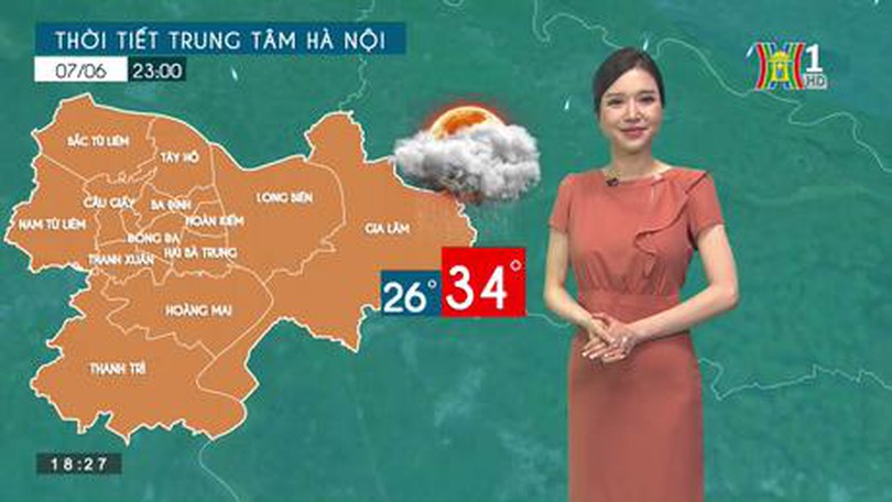 Dự báo thời tiết ngày 07/06/2023