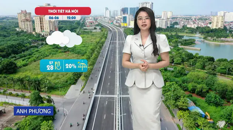 Dự báo thời tiết trưa | 06/06/2025