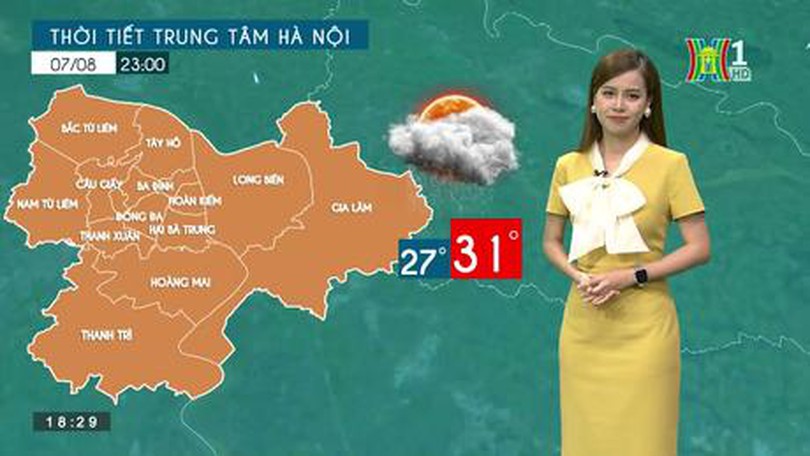 Dự báo thời tiết | 07/08/2023