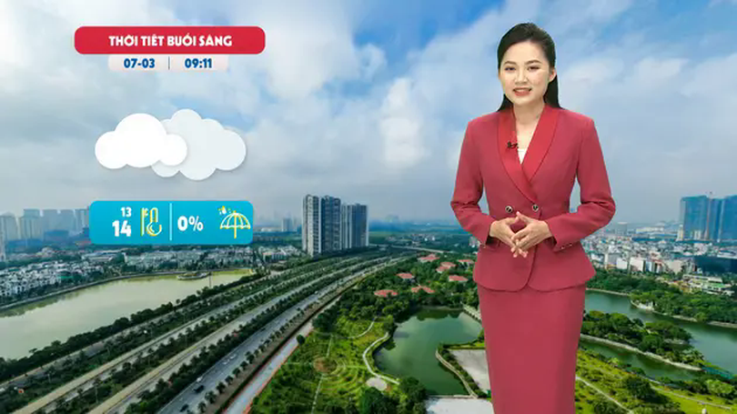 Dự báo thời tiết trưa | 07/03/2025