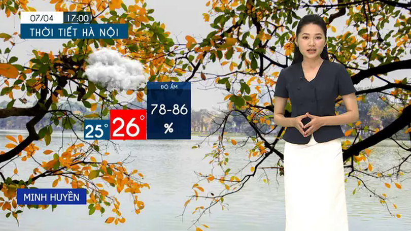 Dự báo thời tiết trưa tối | 07/04/2025