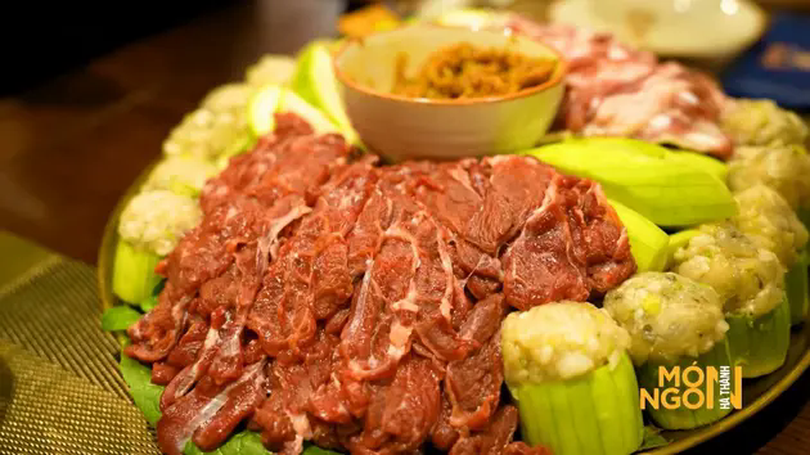 Lẩu bầu gạch tôm sông