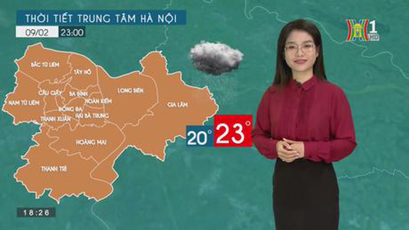 Dự báo thời tiết ngày 9/2/2023
